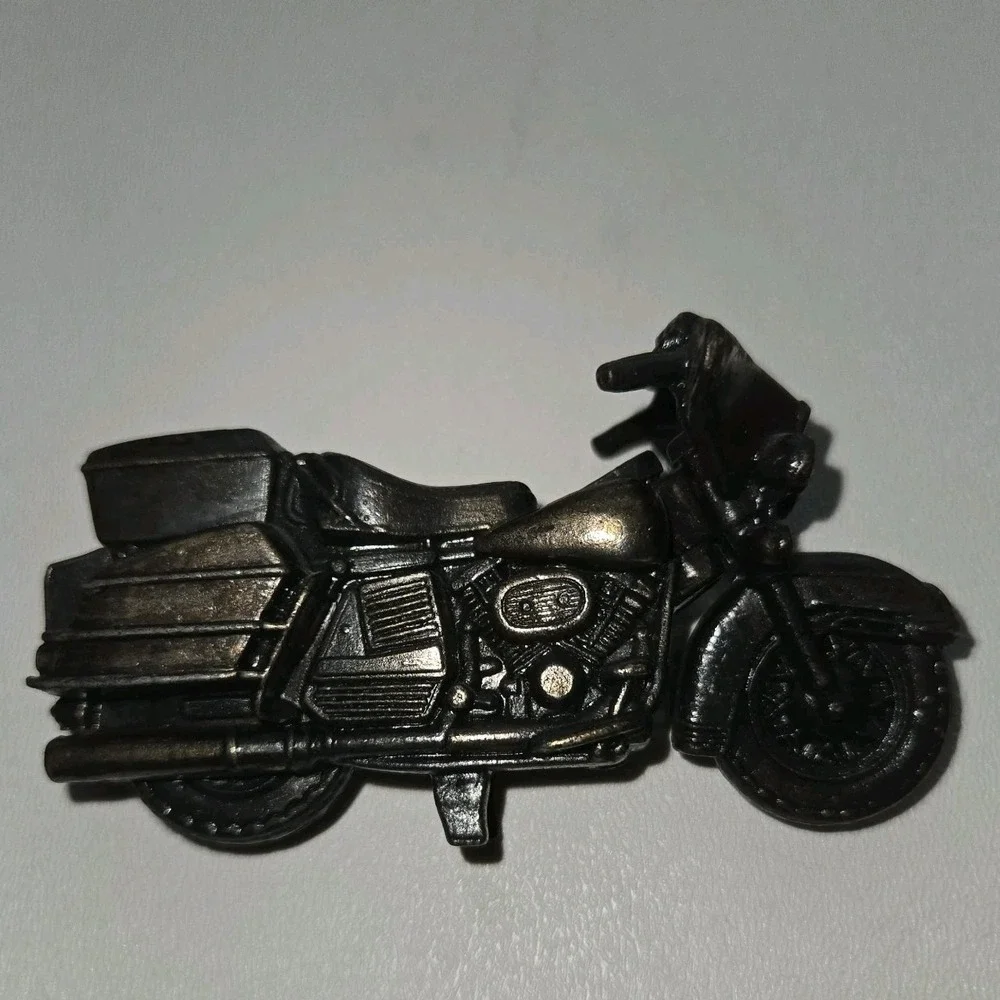 Vintage Cast Metal Motorcycle Pencil Sharpener Made in Hong‎ Kong 1970s